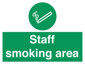 Staff smoking area